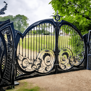 electric wrought iron gate