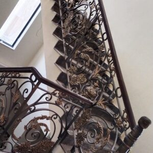 wrought iron railing design