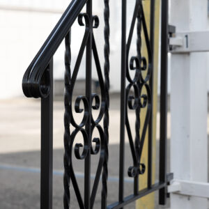 wrought iron railing, natural beauty