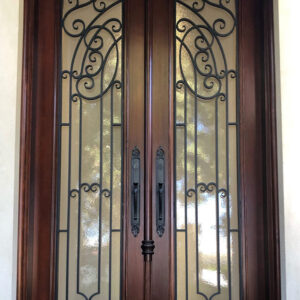 interior wrought iron door