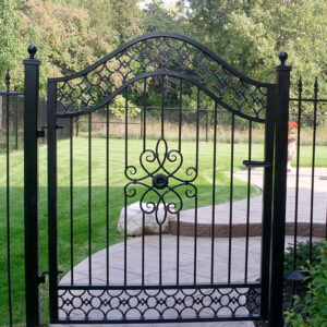 elegant wrought iron gate